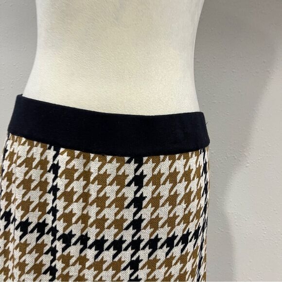 Stylish knit Houndstooth midi Skirt size medium - Picture 2 of 9